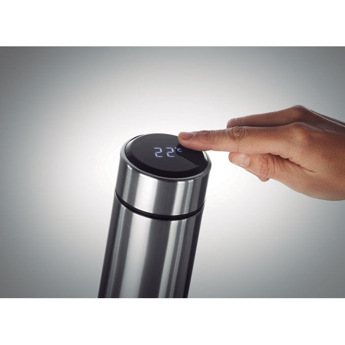 Vacuum Bottle with Touch Thermometer