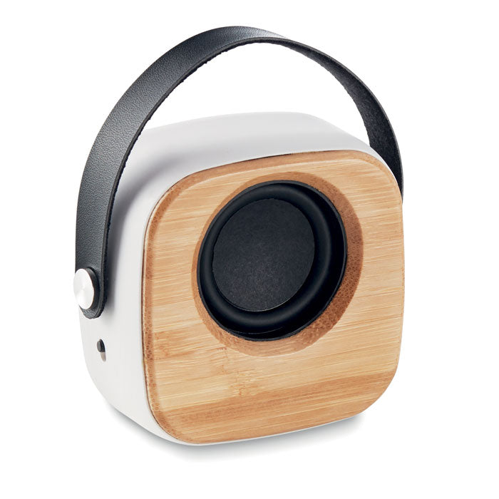 Wireless Rechargeable Speaker with Bamboo Front