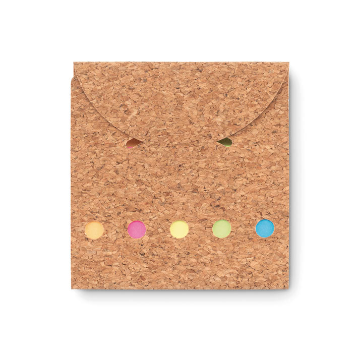 Cork Sticky Note Envelope Memo Pad