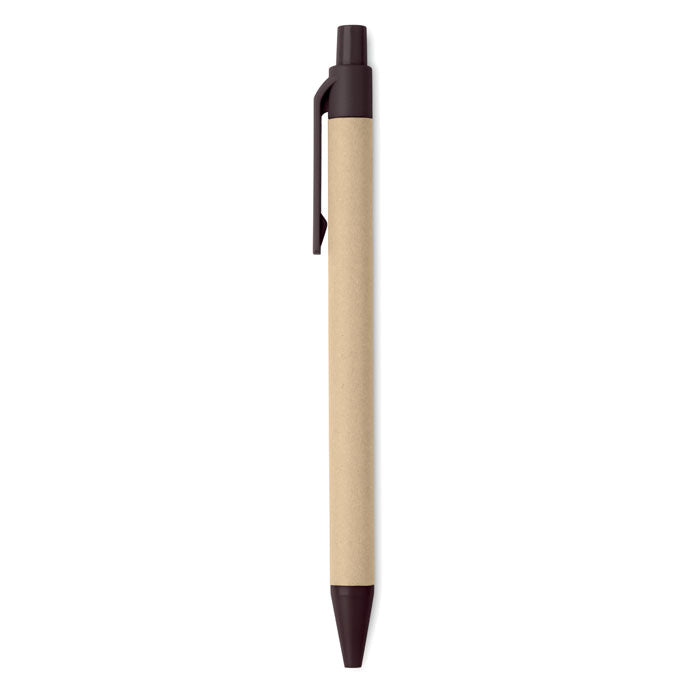 Push Button Coffee Husk Ballpoint Pen