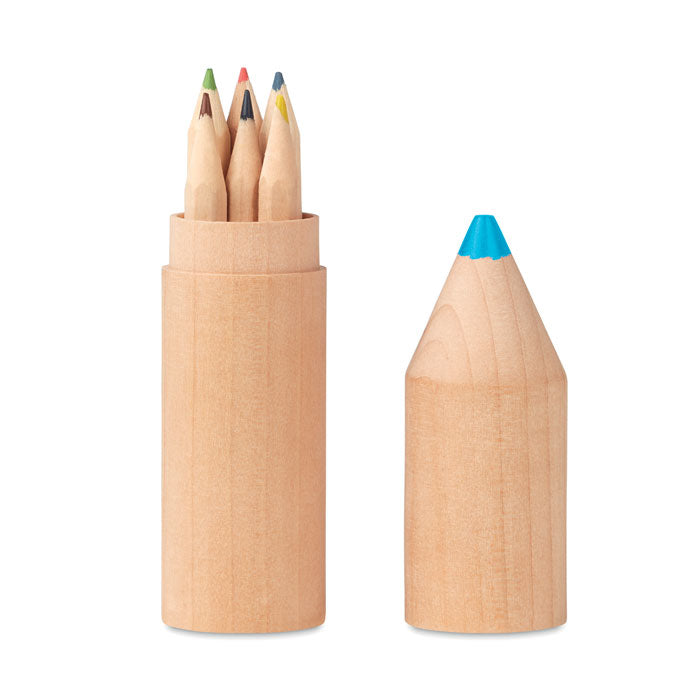6 Colouring Pencils in Pencil Shaped Box