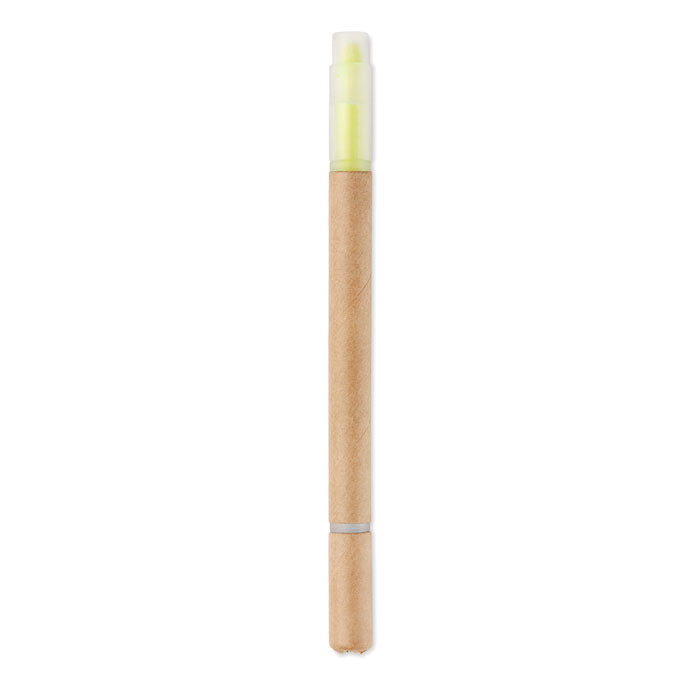 2-in-1 Ballpoint Pen and Highlighter