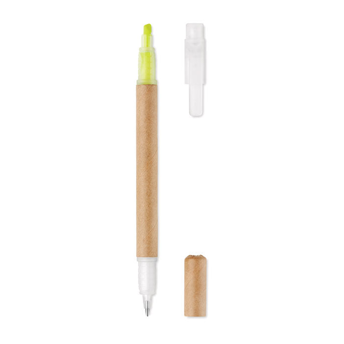 2-in-1 Ballpoint Pen and Highlighter