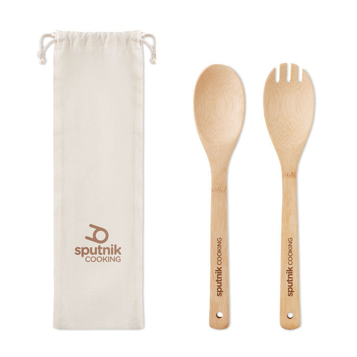 Bamboo Salad Utensils Set