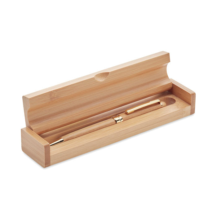 Bamboo Twist Ballpoint Pen in Box
