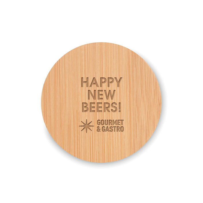 Bamboo Bottle Opener Coaster