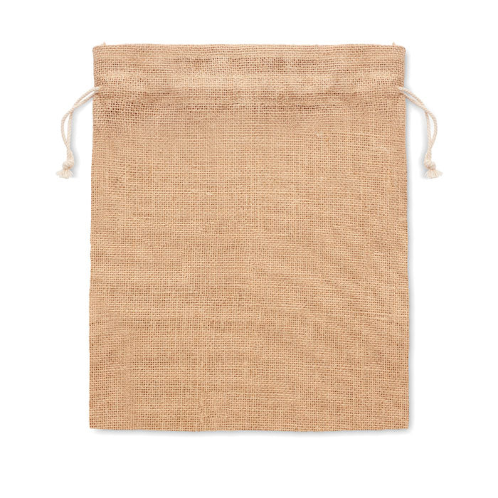 Small Jute Drawstring Gift Bag