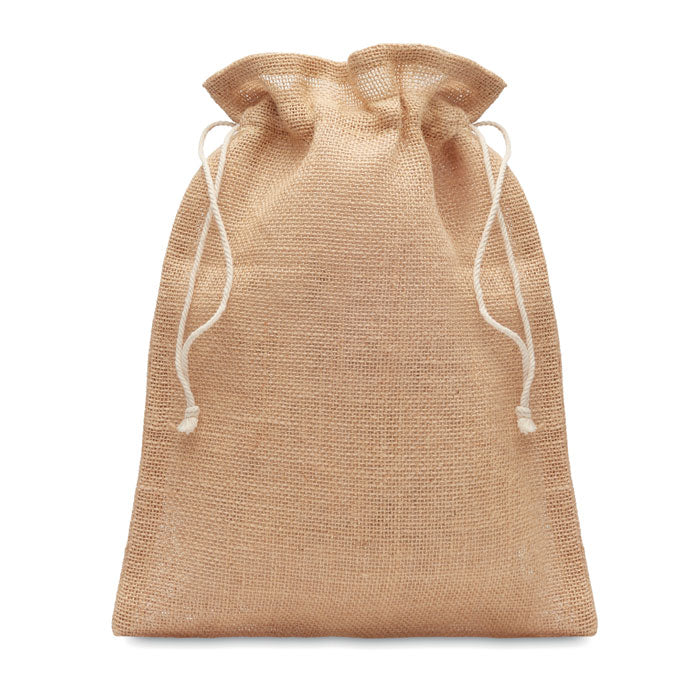 Small Jute Drawstring Gift Bag
