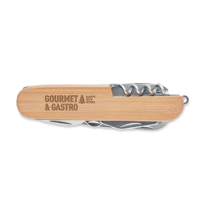 Multi Tool Bamboo Pocket Knife