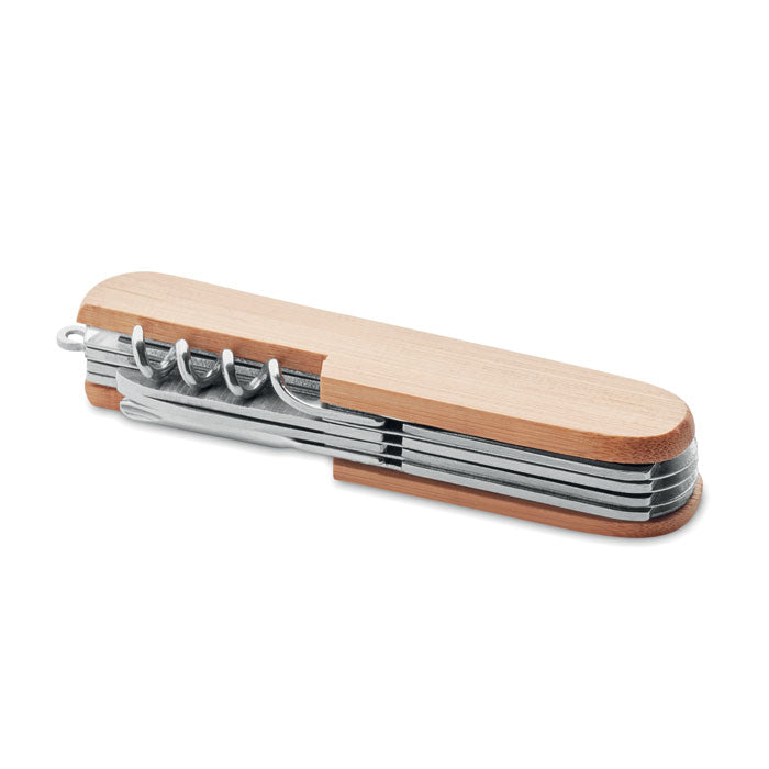 Multi Tool Bamboo Pocket Knife