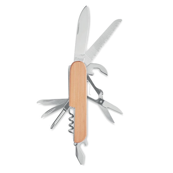Multi Tool Bamboo Pocket Knife