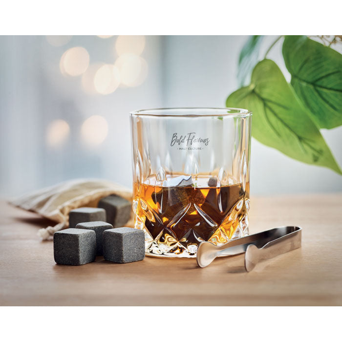 Luxury Glass Whisky Set in Bamboo Box
