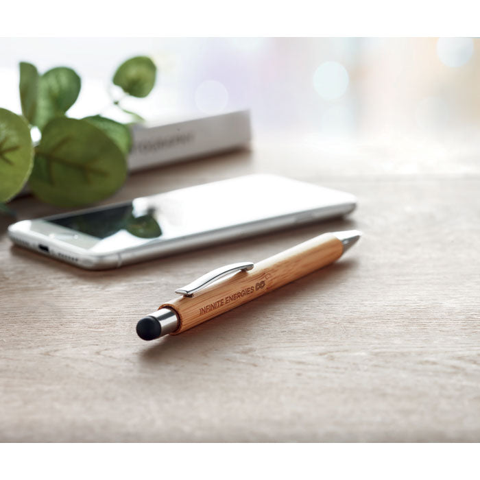 Bamboo Stylus Ballpoint Pen