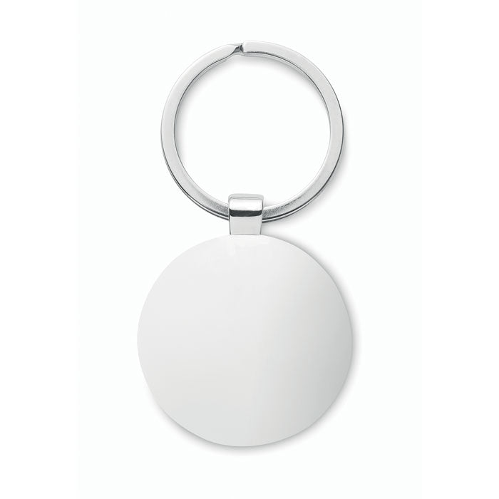 Round Keyring with Bamboo Front