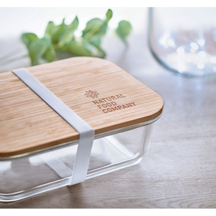 Bamboo Lid Glass Lunch Box