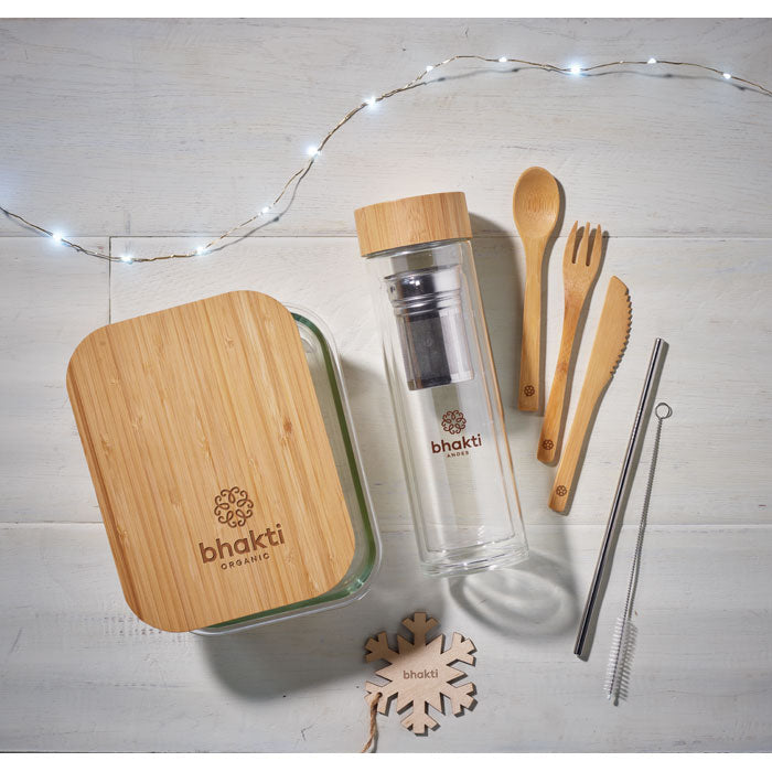 Bamboo Lid Glass Lunch Box
