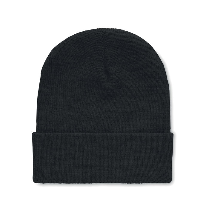 Beanie with Rolled Up Cuff