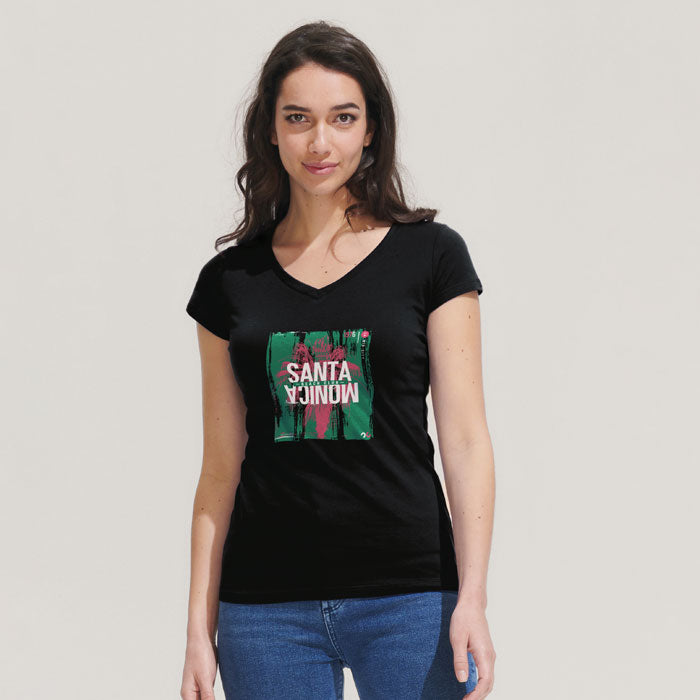 Moon Women's V-Neck T-Shirt