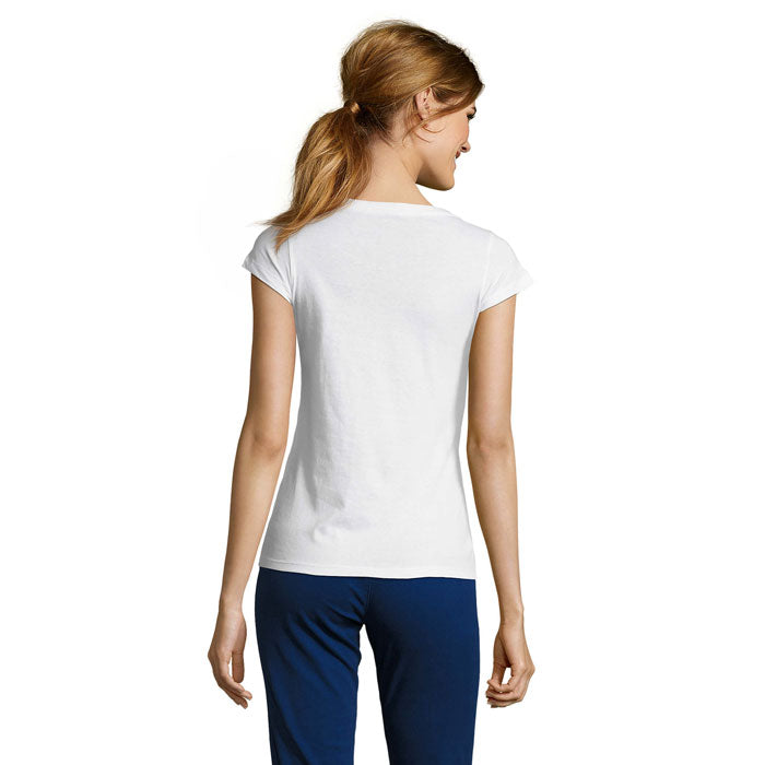 Moon Women's V-Neck T-Shirt
