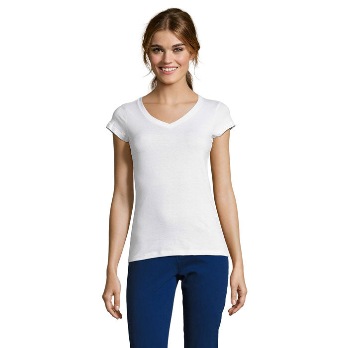 Moon Women's V-Neck T-Shirt