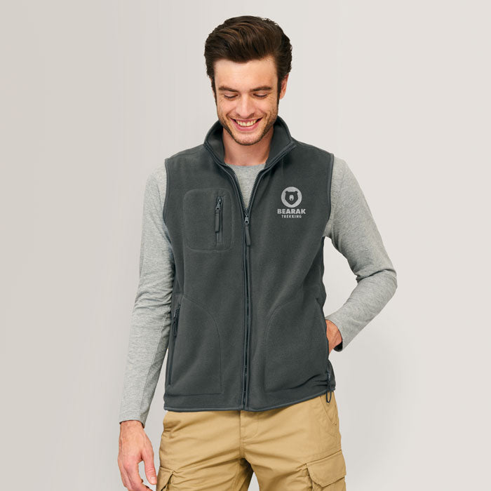 Norway Unisex Sleeveless Fleece Cardigan