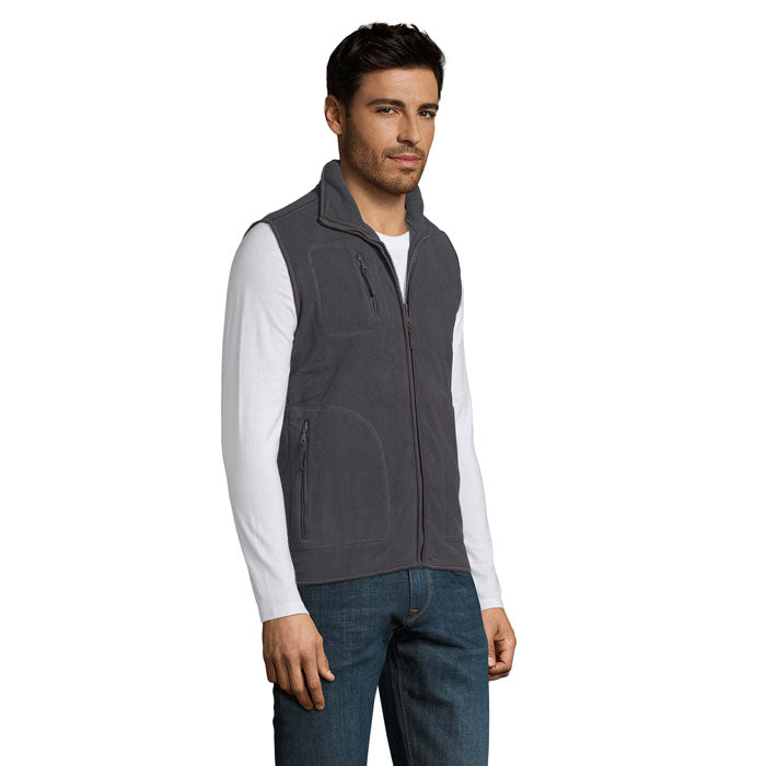 Norway Unisex Sleeveless Fleece Cardigan