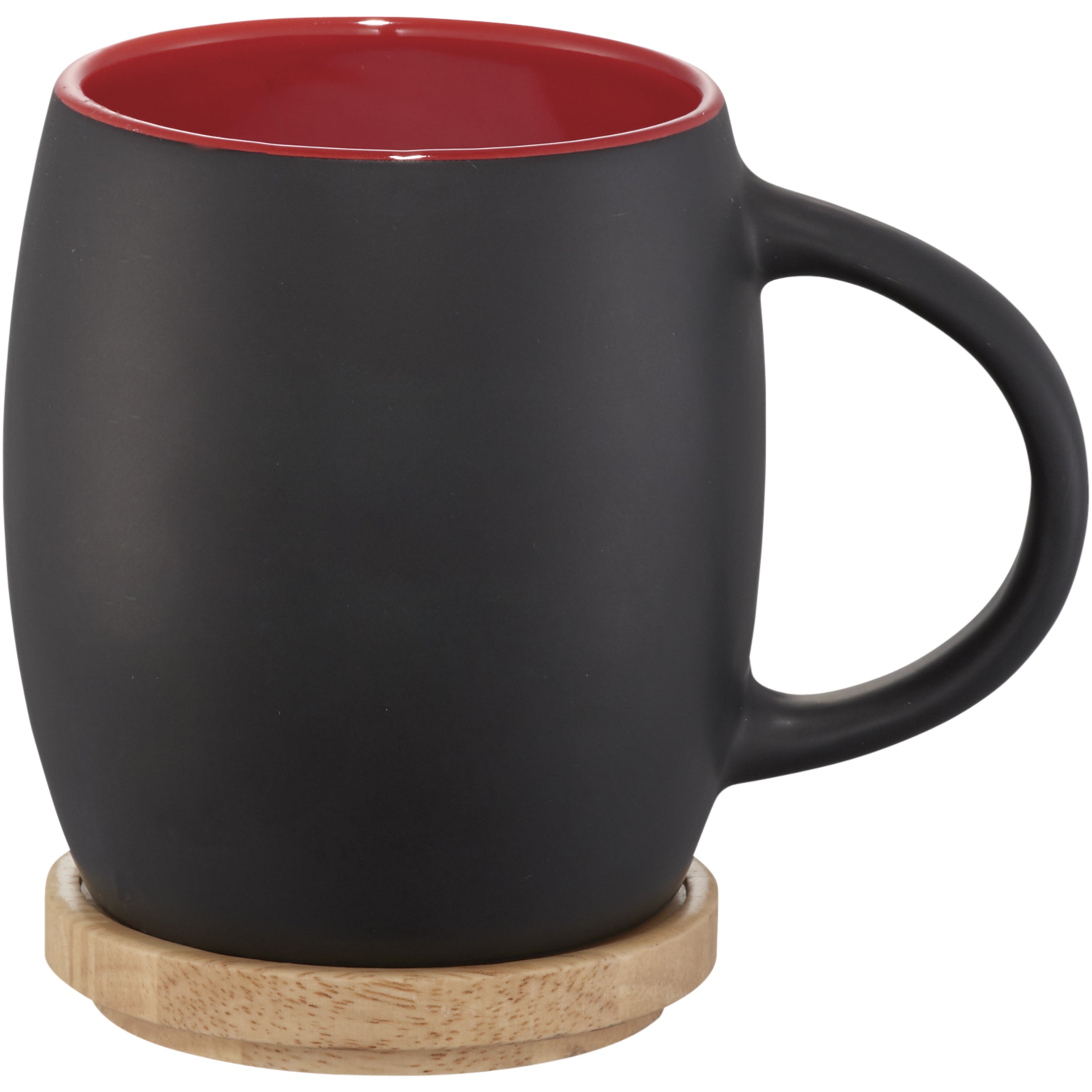 Hearth 400ml Ceramic Mug and Wooden Coaster