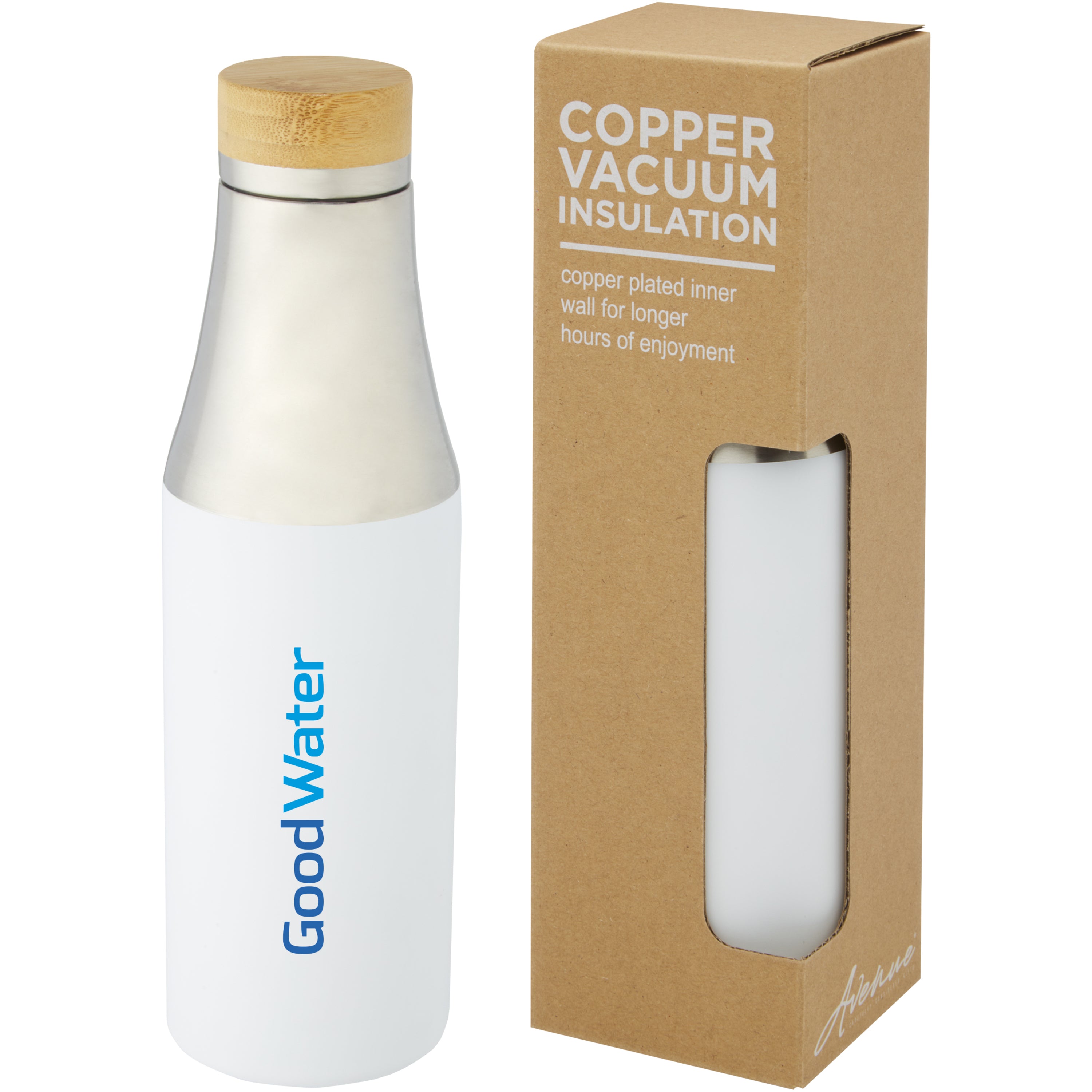 Hulan Bamboo Lid Copper Vacuum Insulated Drinks Bottle