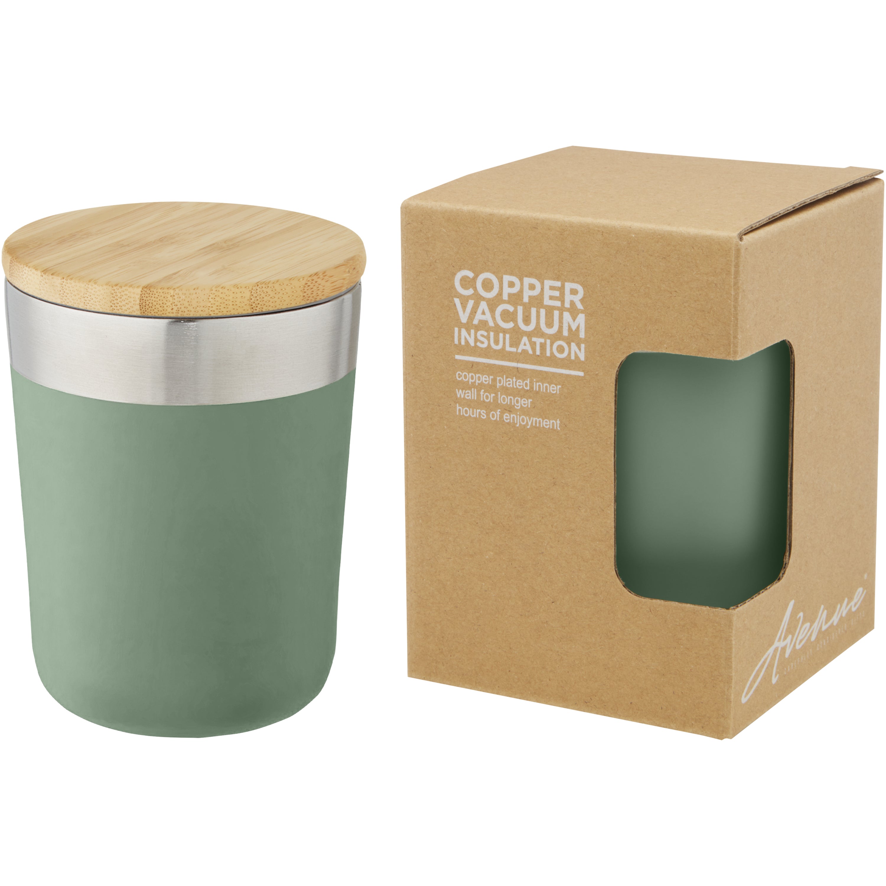 Lagan 330ml Insulated Tumbler with Organic Bamboo Lid
