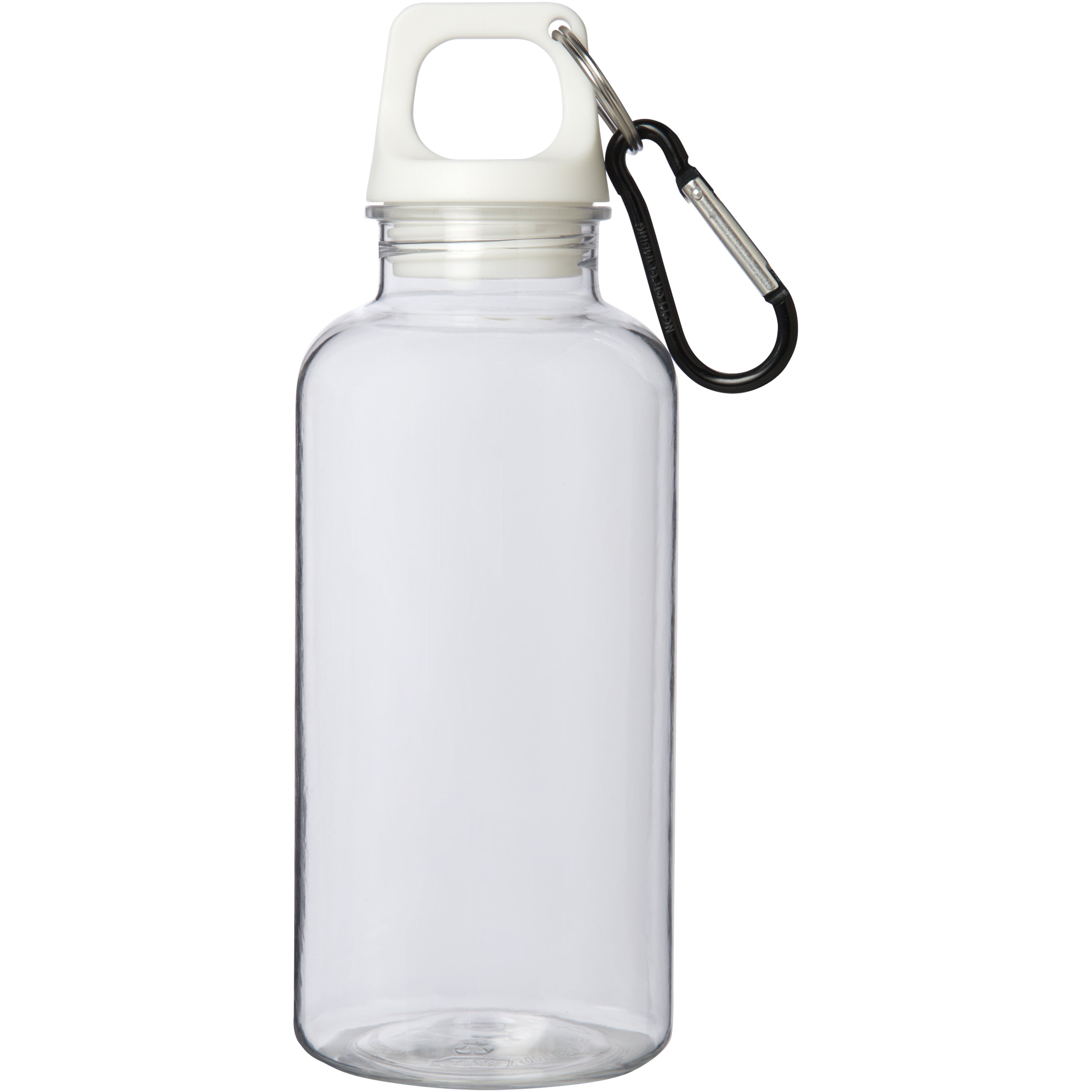 400ml Upcycled Plastic Water Bottle with Carabiner