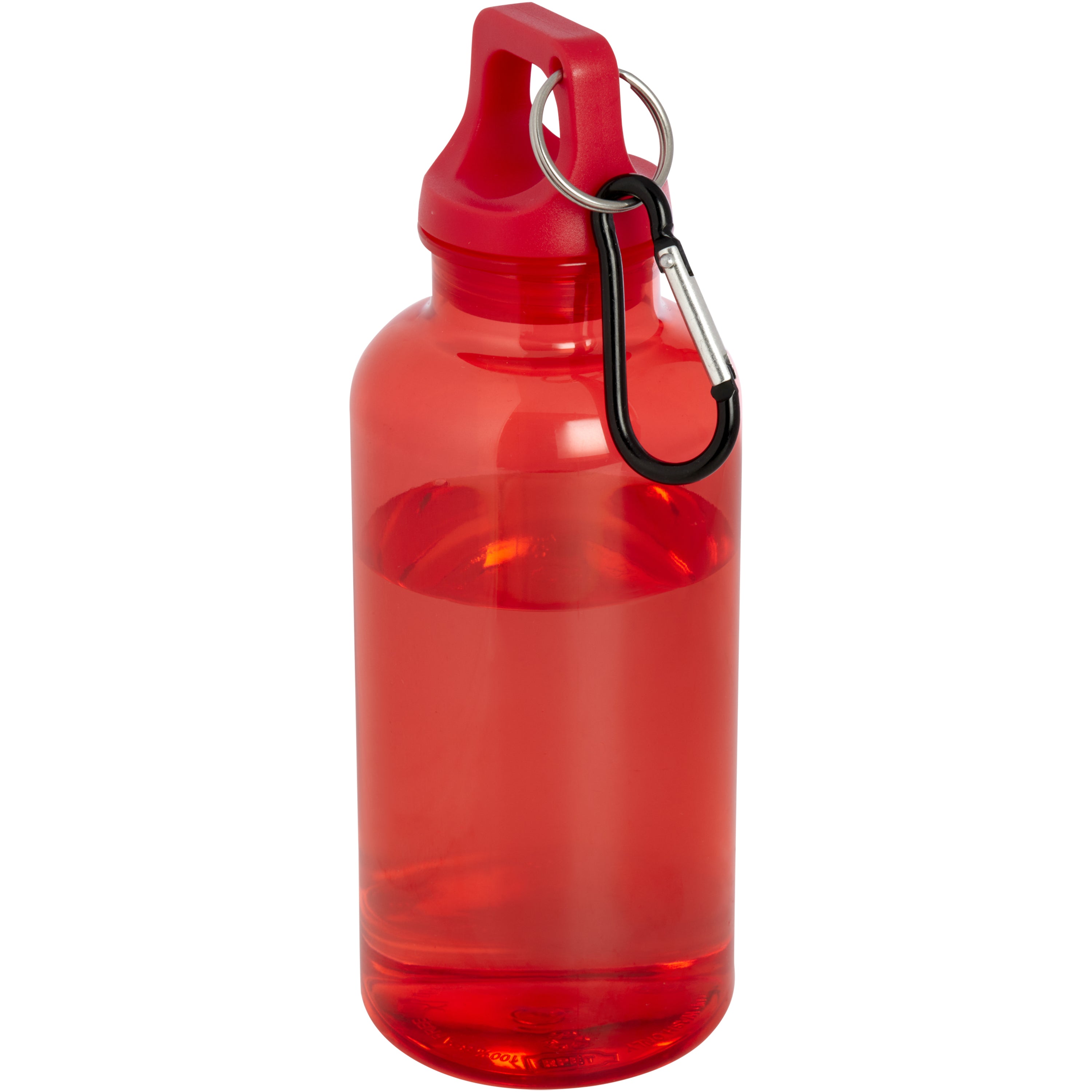 400ml Upcycled Plastic Water Bottle with Carabiner