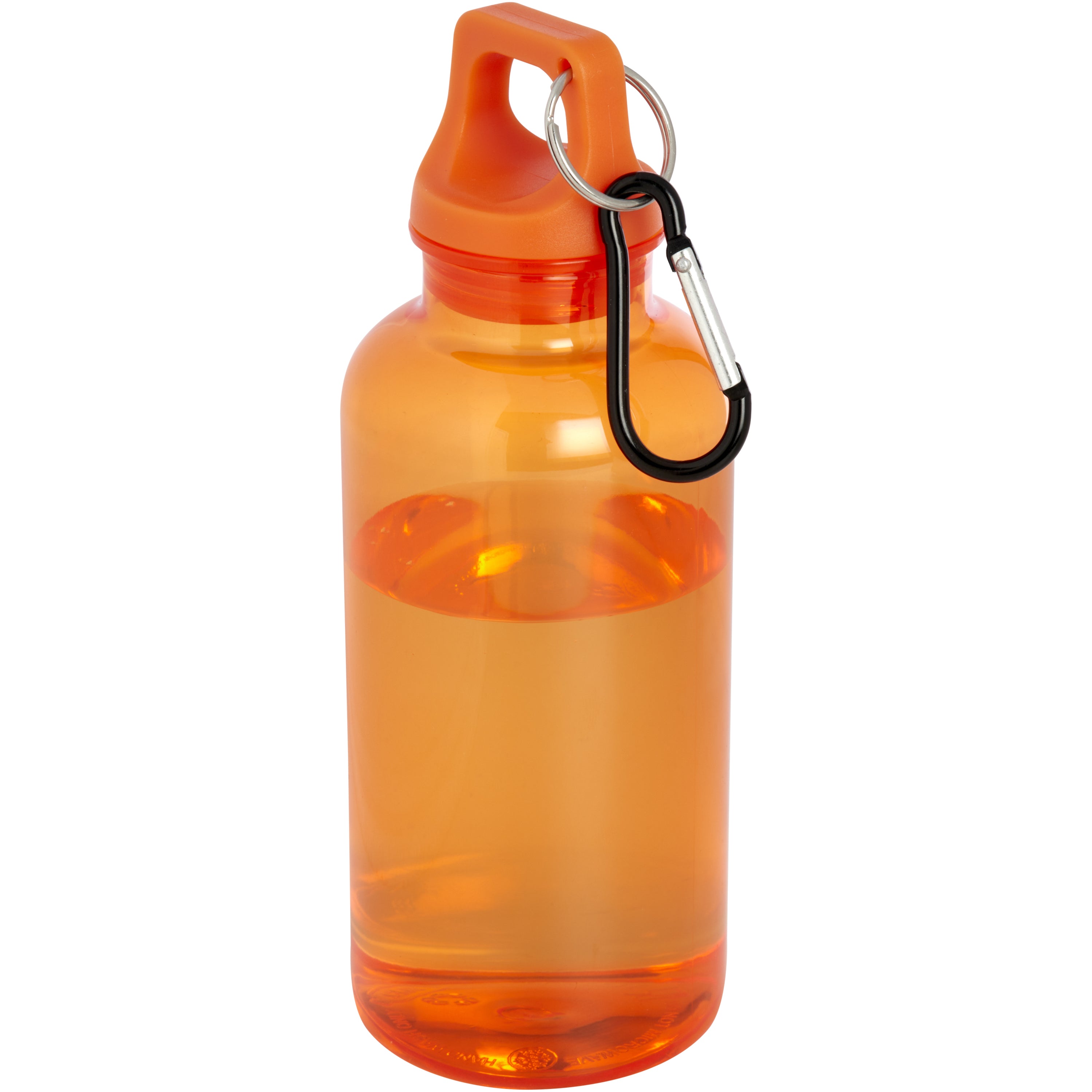 400ml Upcycled Plastic Water Bottle with Carabiner