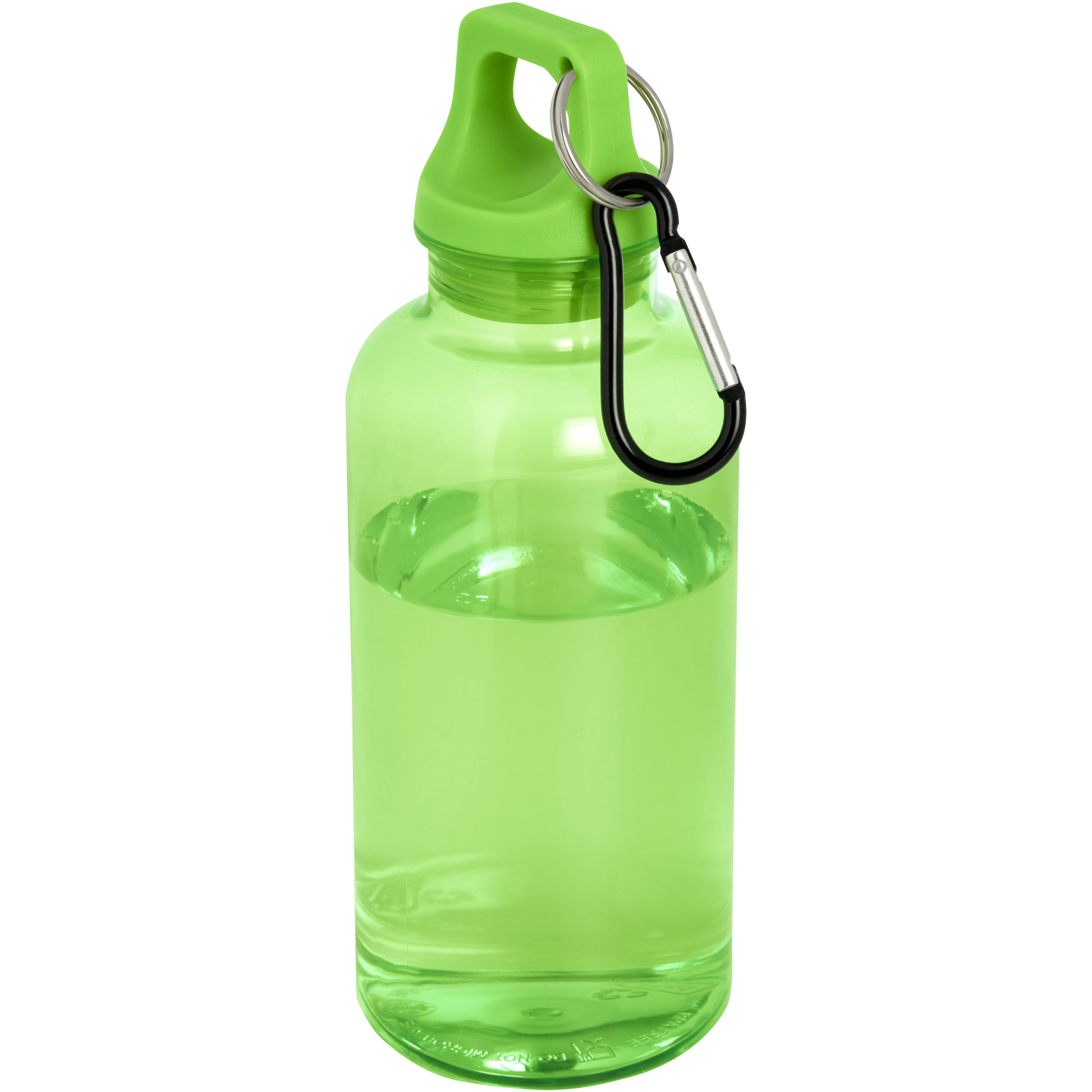 400ml Upcycled Plastic Water Bottle with Carabiner