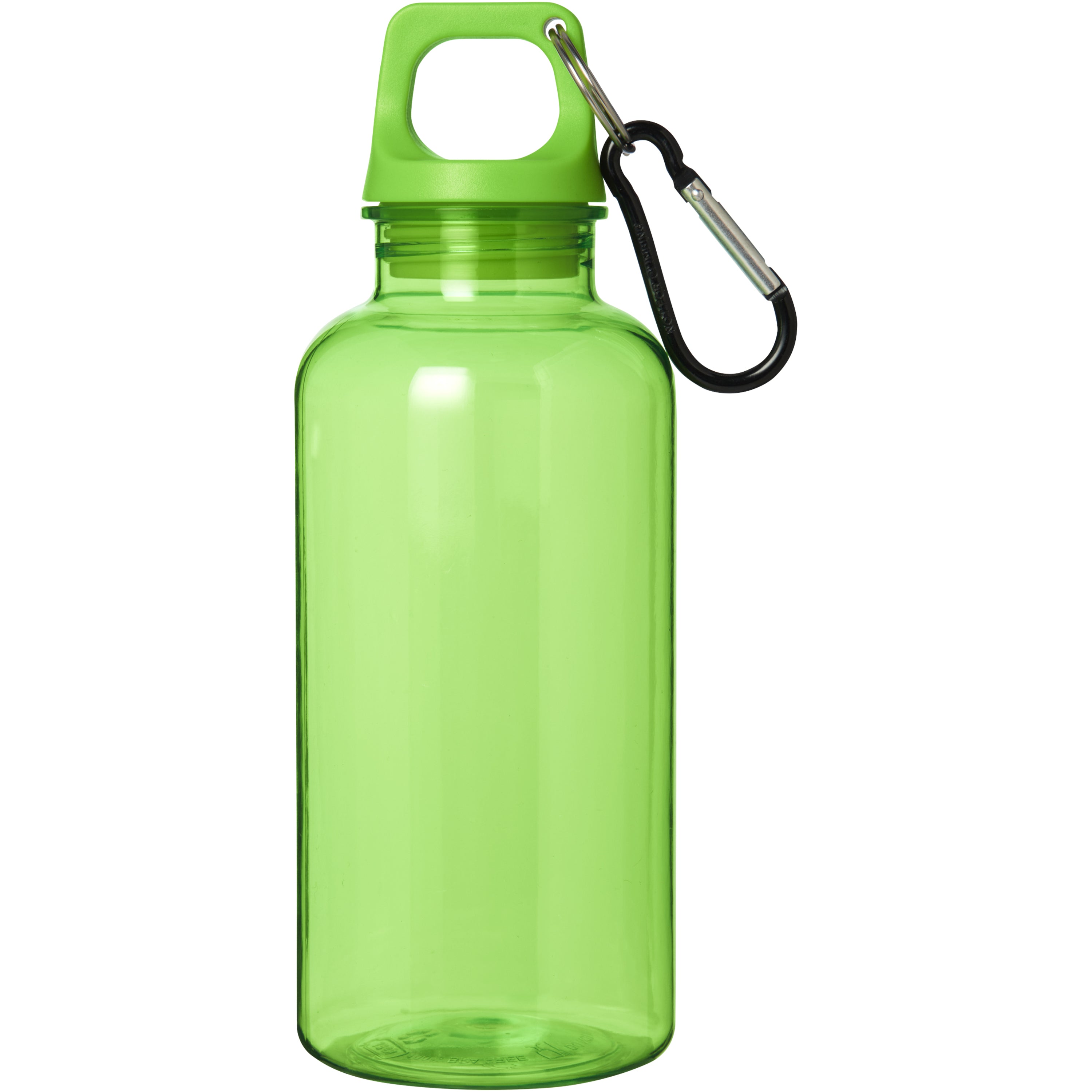 400ml Upcycled Plastic Water Bottle with Carabiner