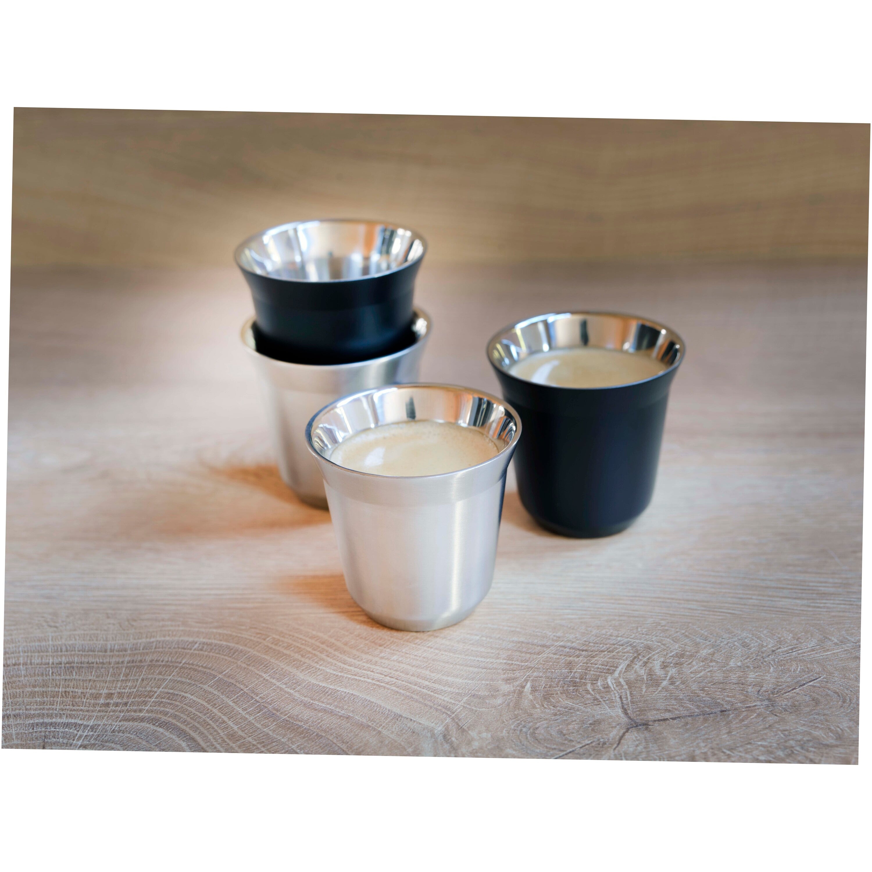 Duo Recycled Stainless Steel Espresso Cup Set