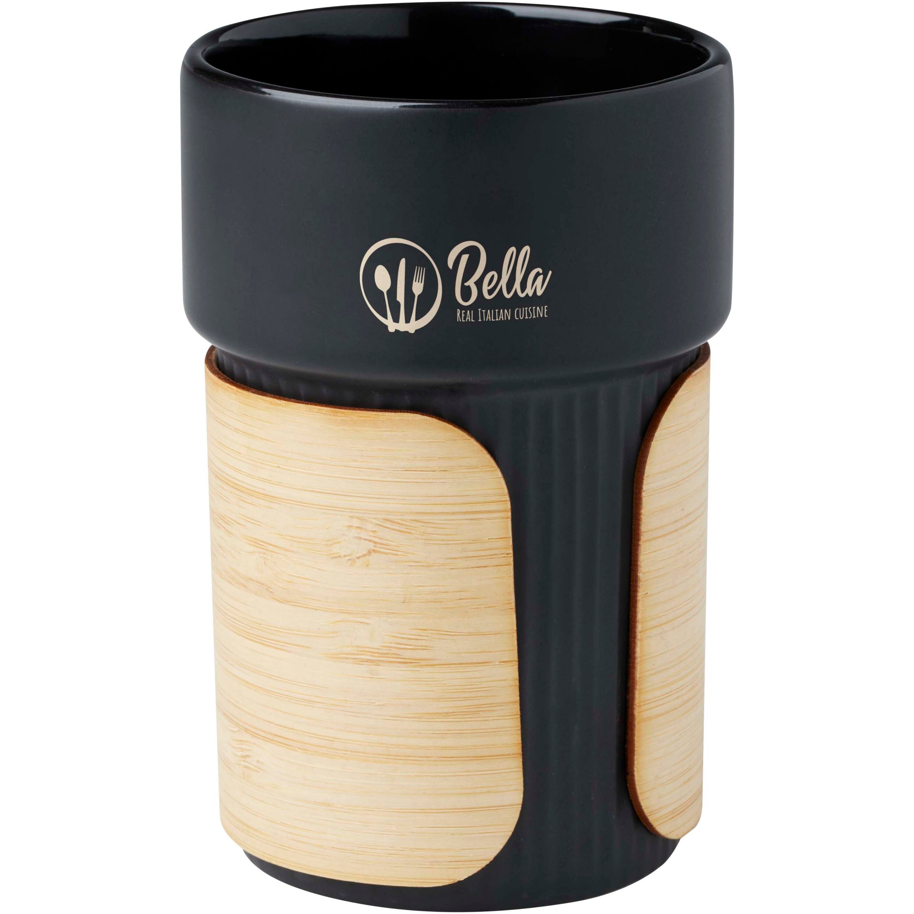 Ceramic Tumbler with Bamboo Sleeve