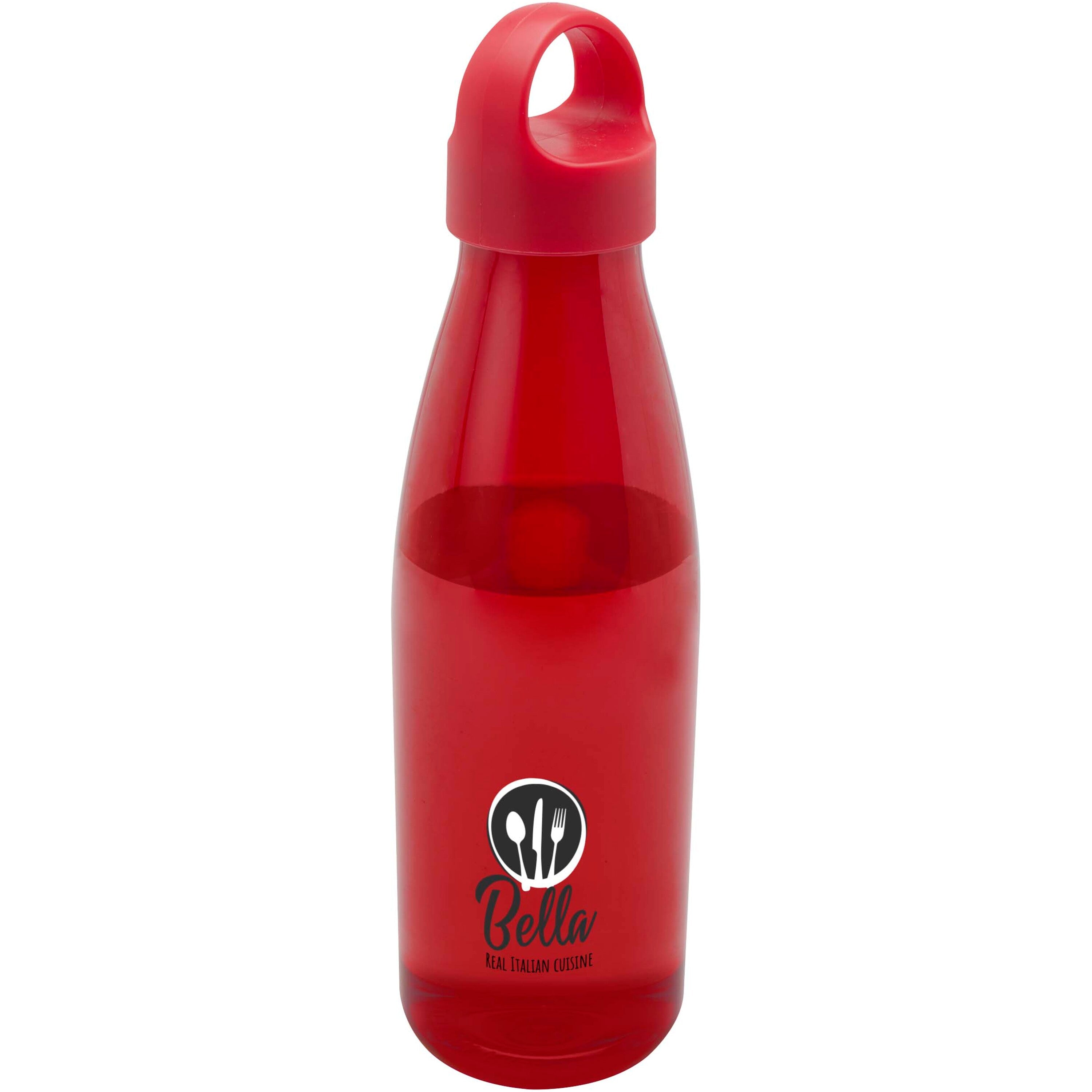 Bergen Recycled Plastic Water Bottle with Carry Cap
