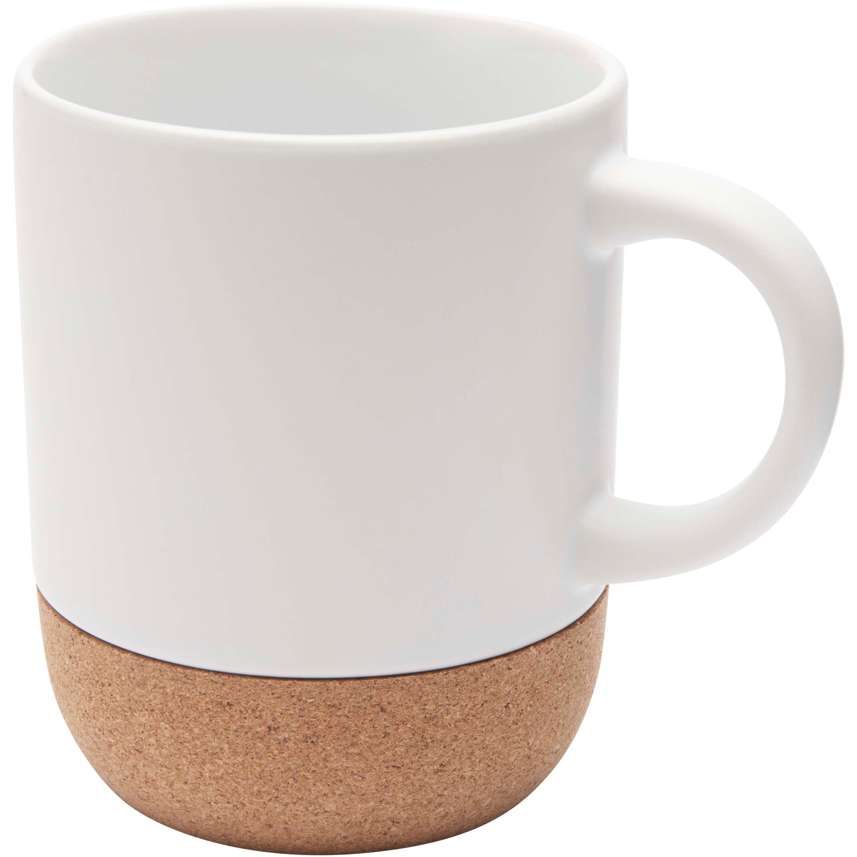 Billie Matte Ceramic Mug with Cork Base
