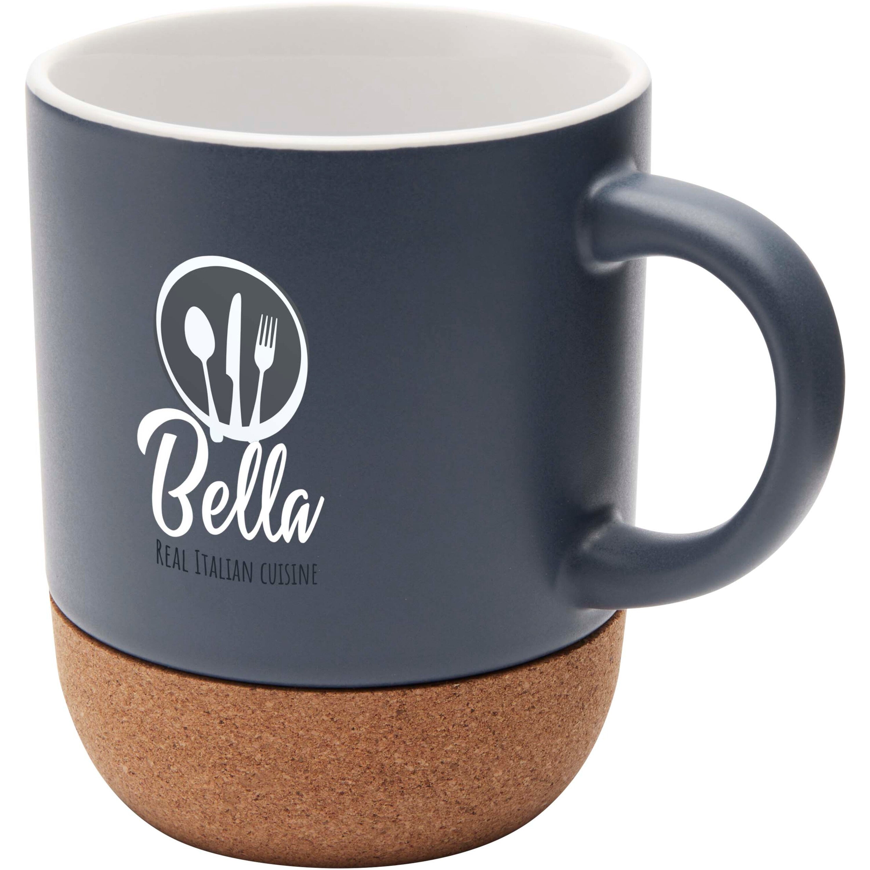 Billie Matte Ceramic Mug with Cork Base