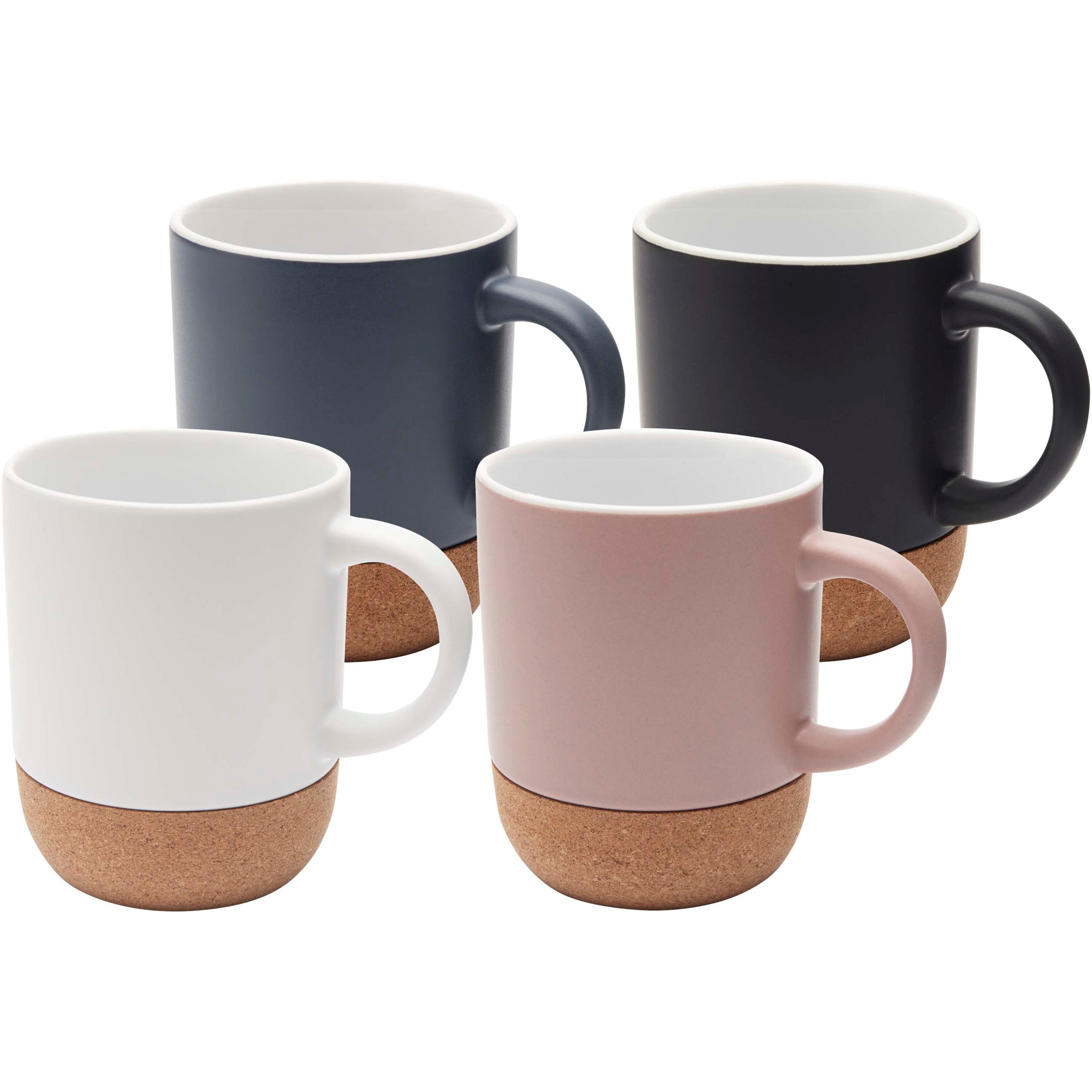 Billie Matte Ceramic Mug with Cork Base