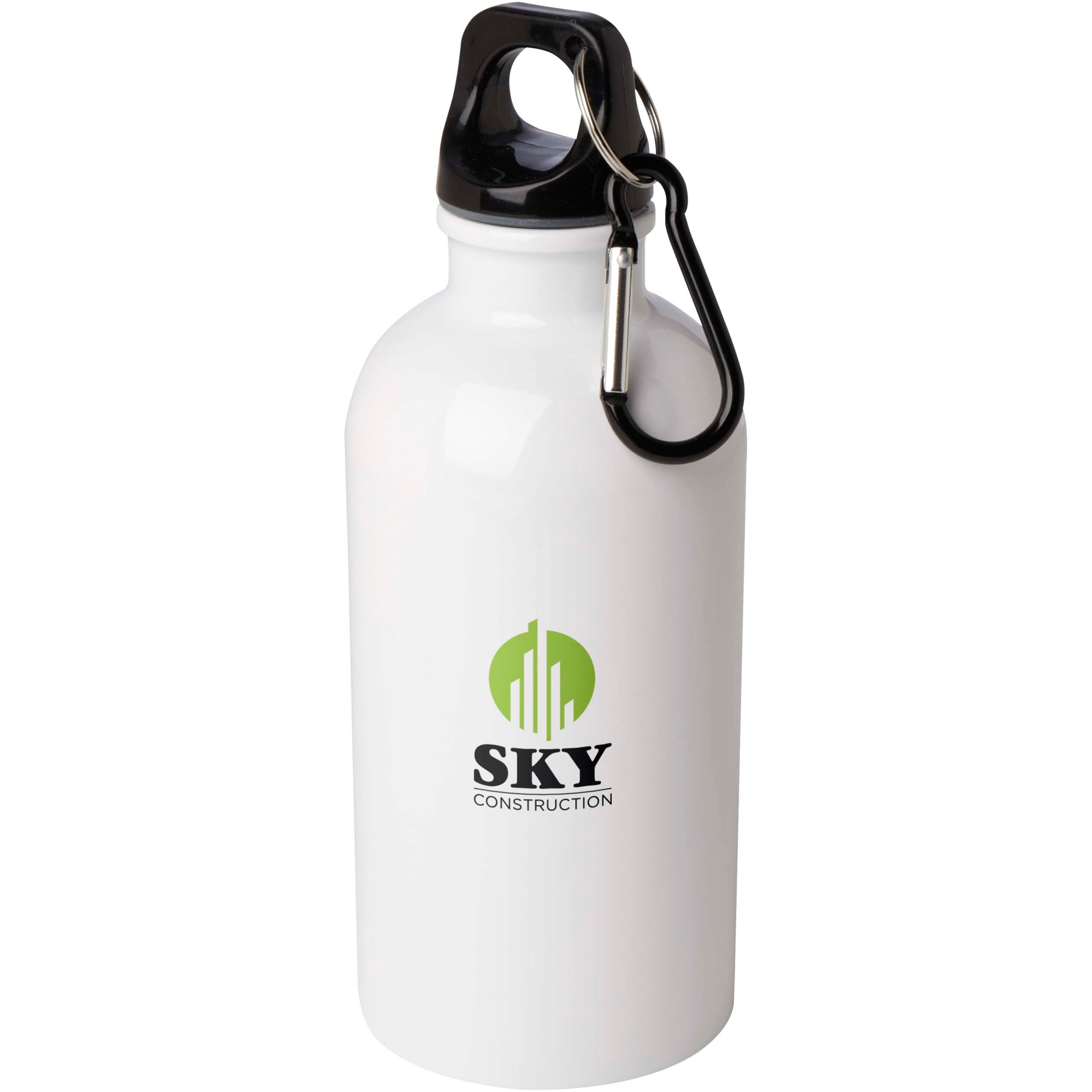 Upcycled Stainless Steel Water Bottle with Carabiner