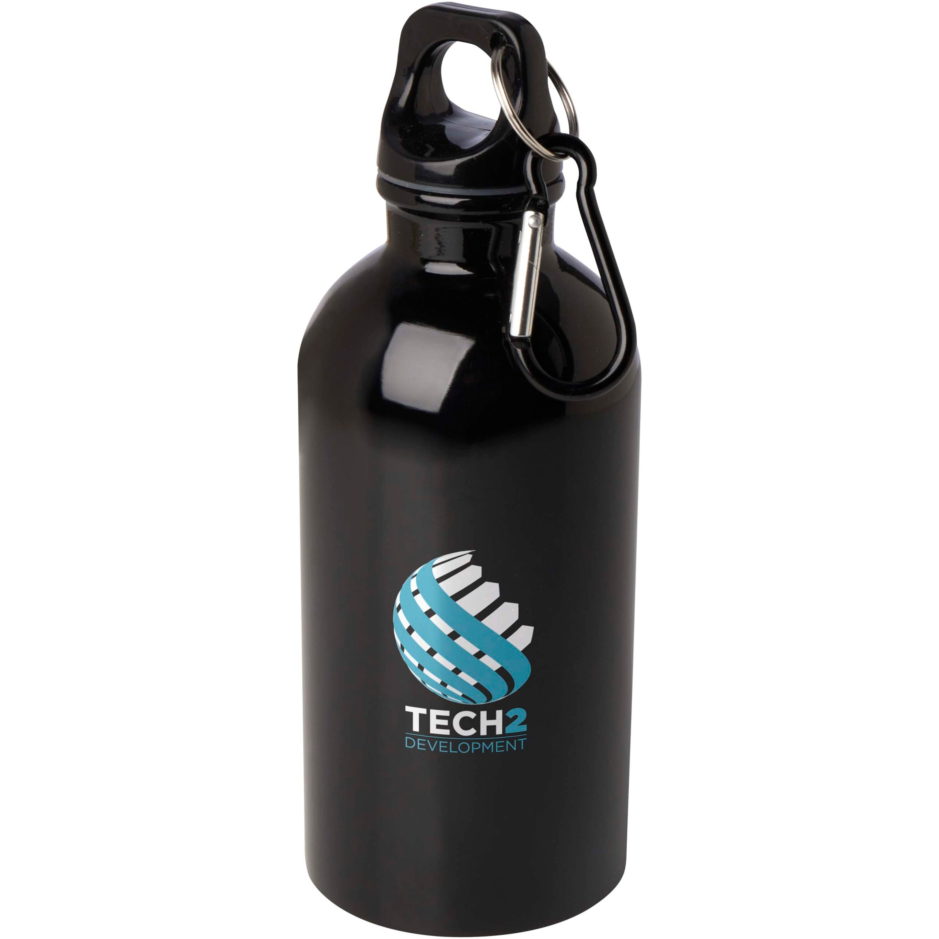 Upcycled Stainless Steel Water Bottle with Carabiner
