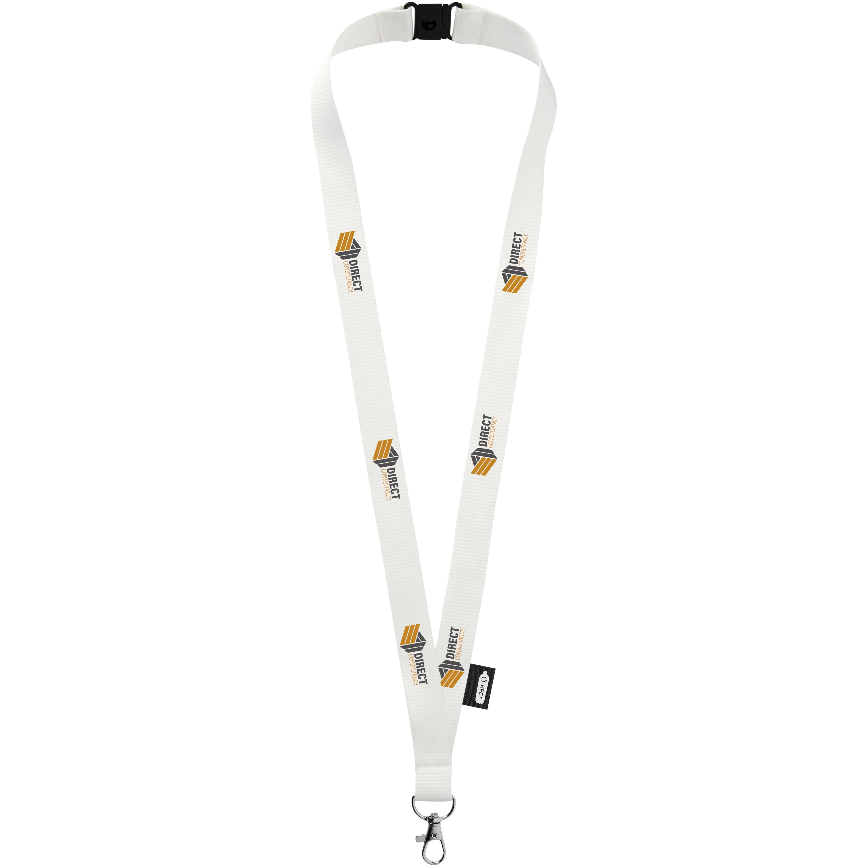 Recycled Plastic Lobster Clip Lanyard with Breakaway Closure