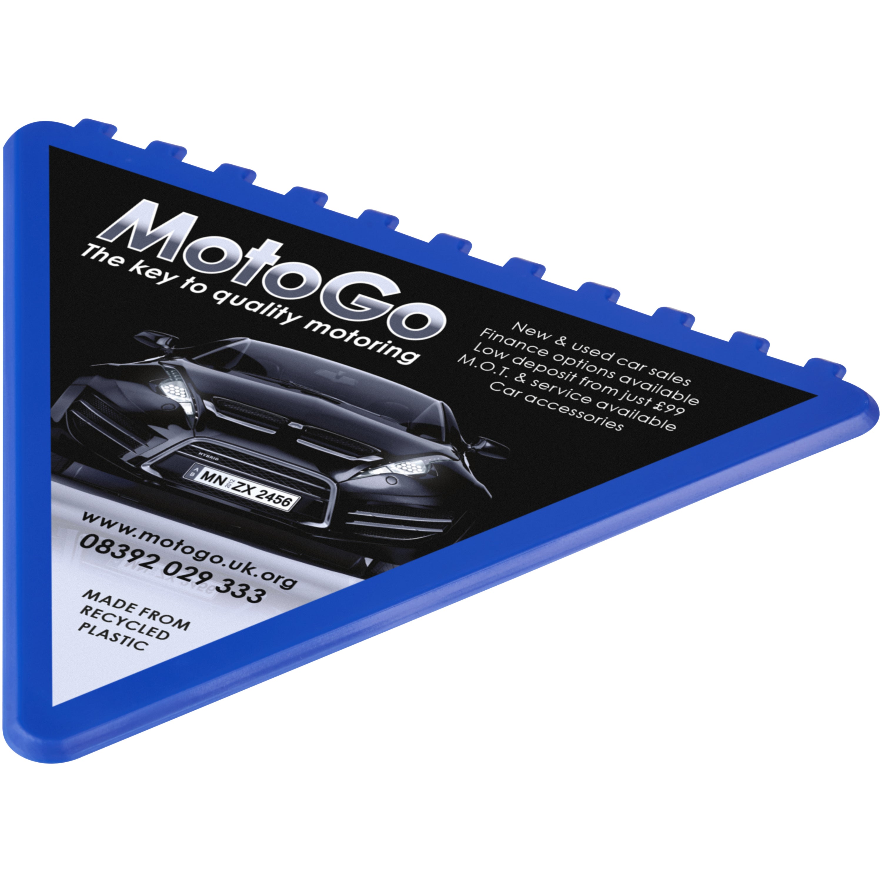 Triangular Recycled Plastic Ice Scraper