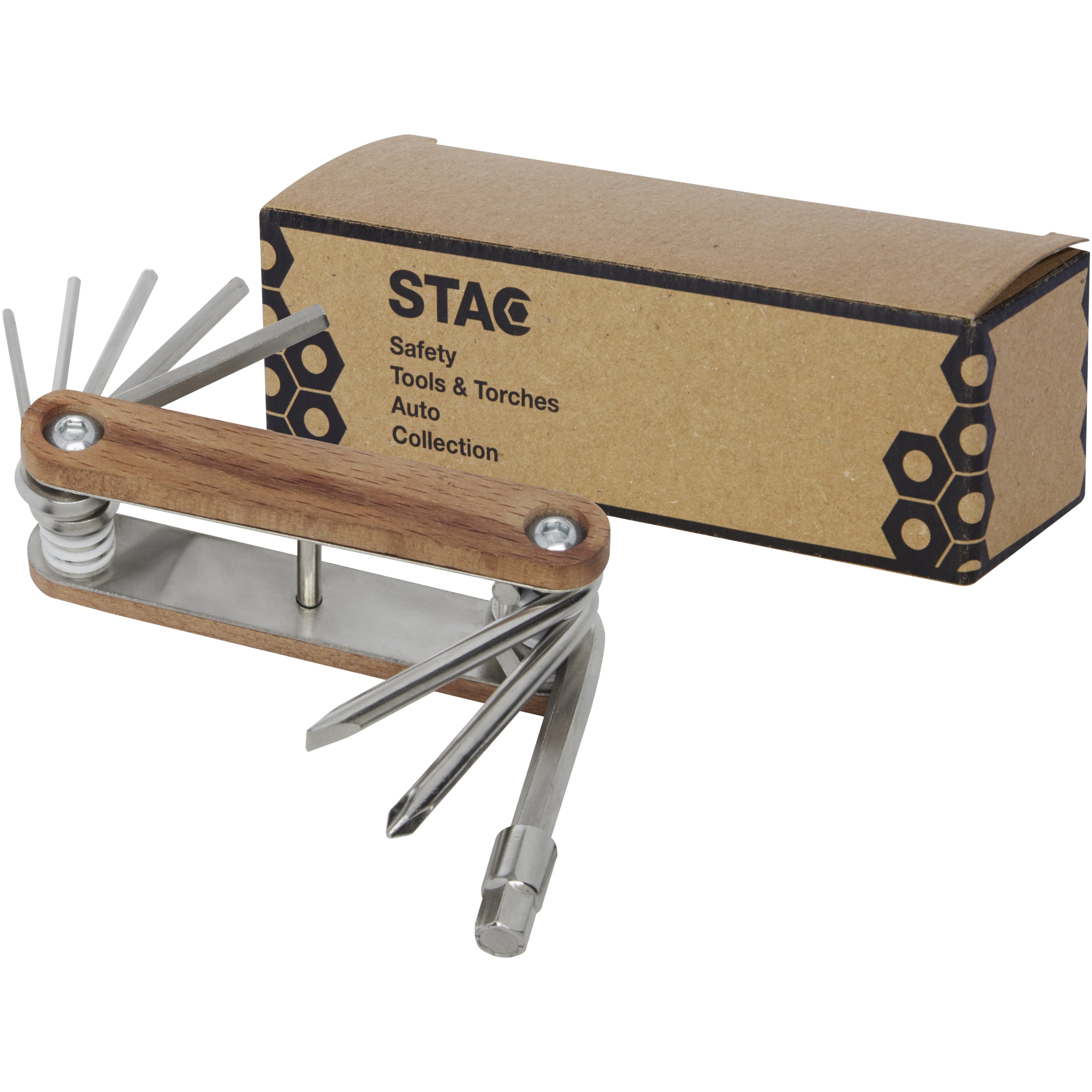 8-Function Wooden Bicycle Multi Tool