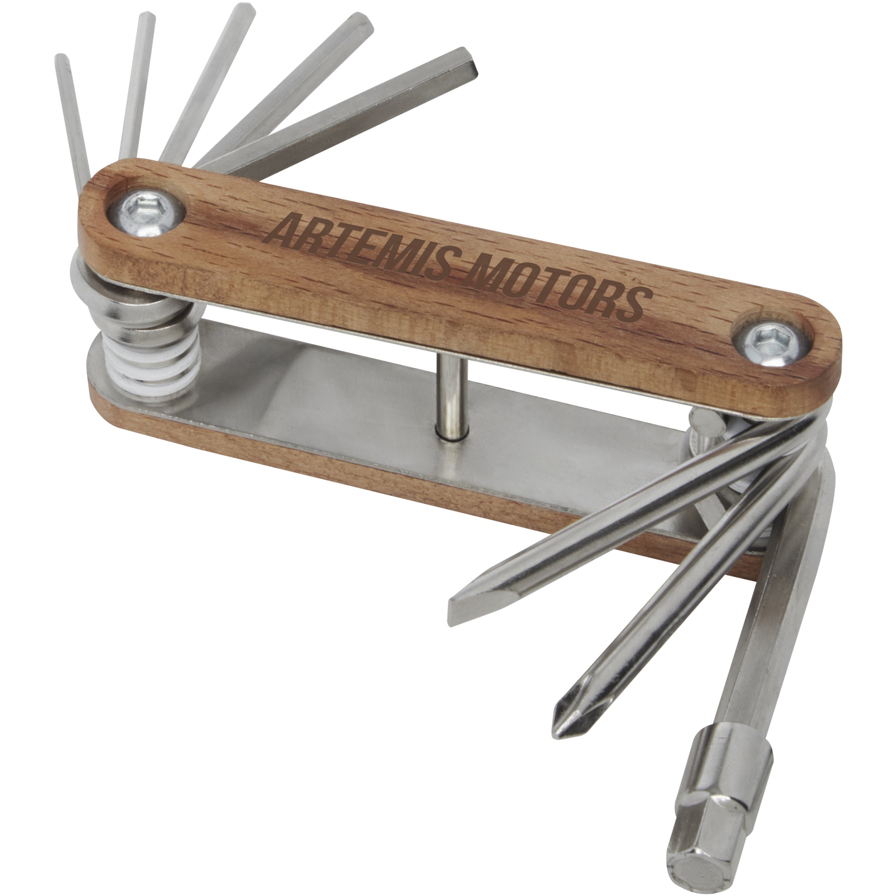 8-Function Wooden Bicycle Multi Tool