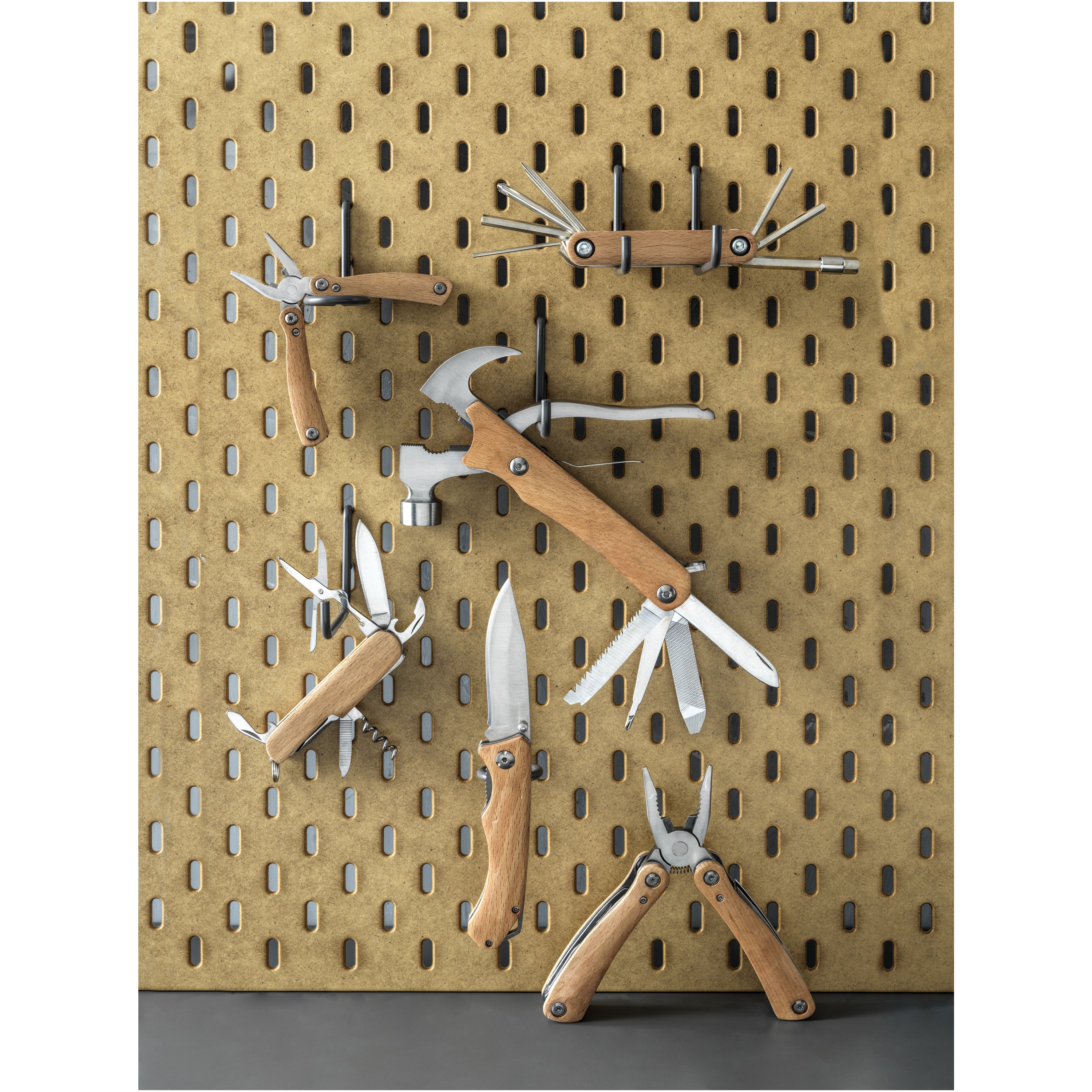 8-Function Wooden Bicycle Multi Tool