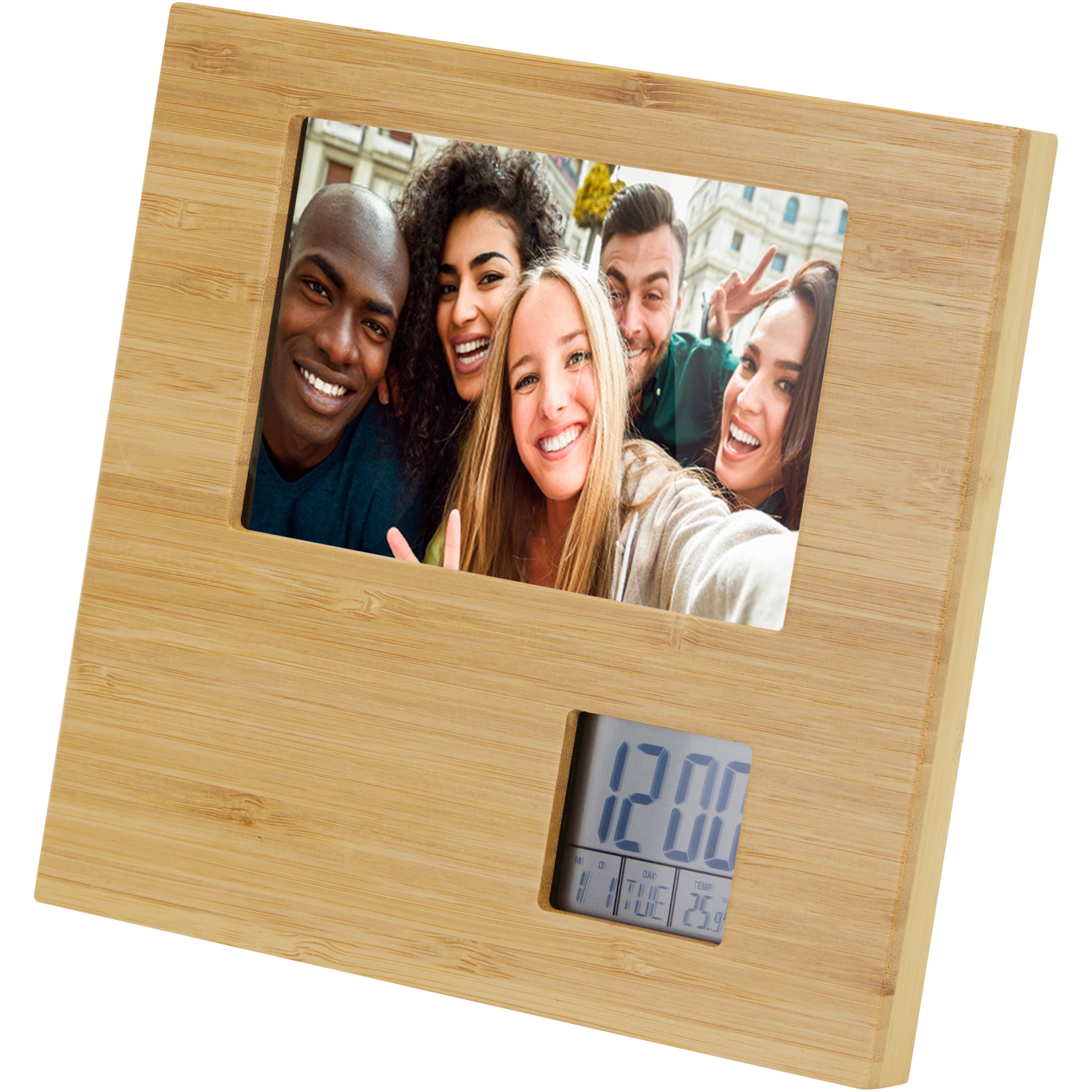 Bamboo Picture Frame with Thermometer