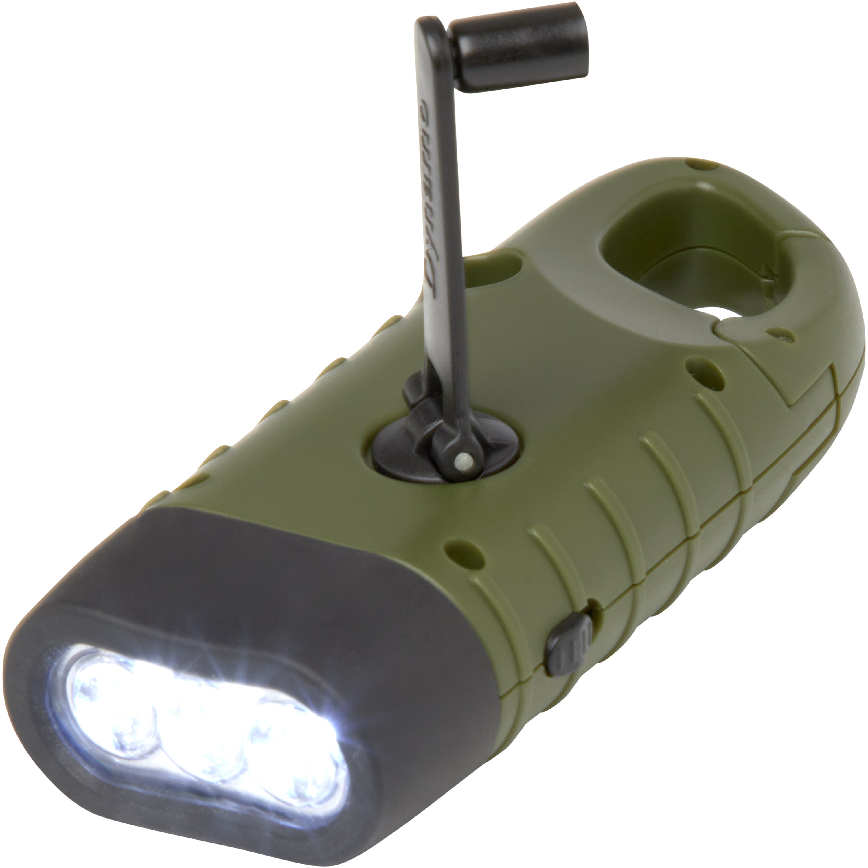 Recycled Plastic Solar Dynamo Torch and Carabiner