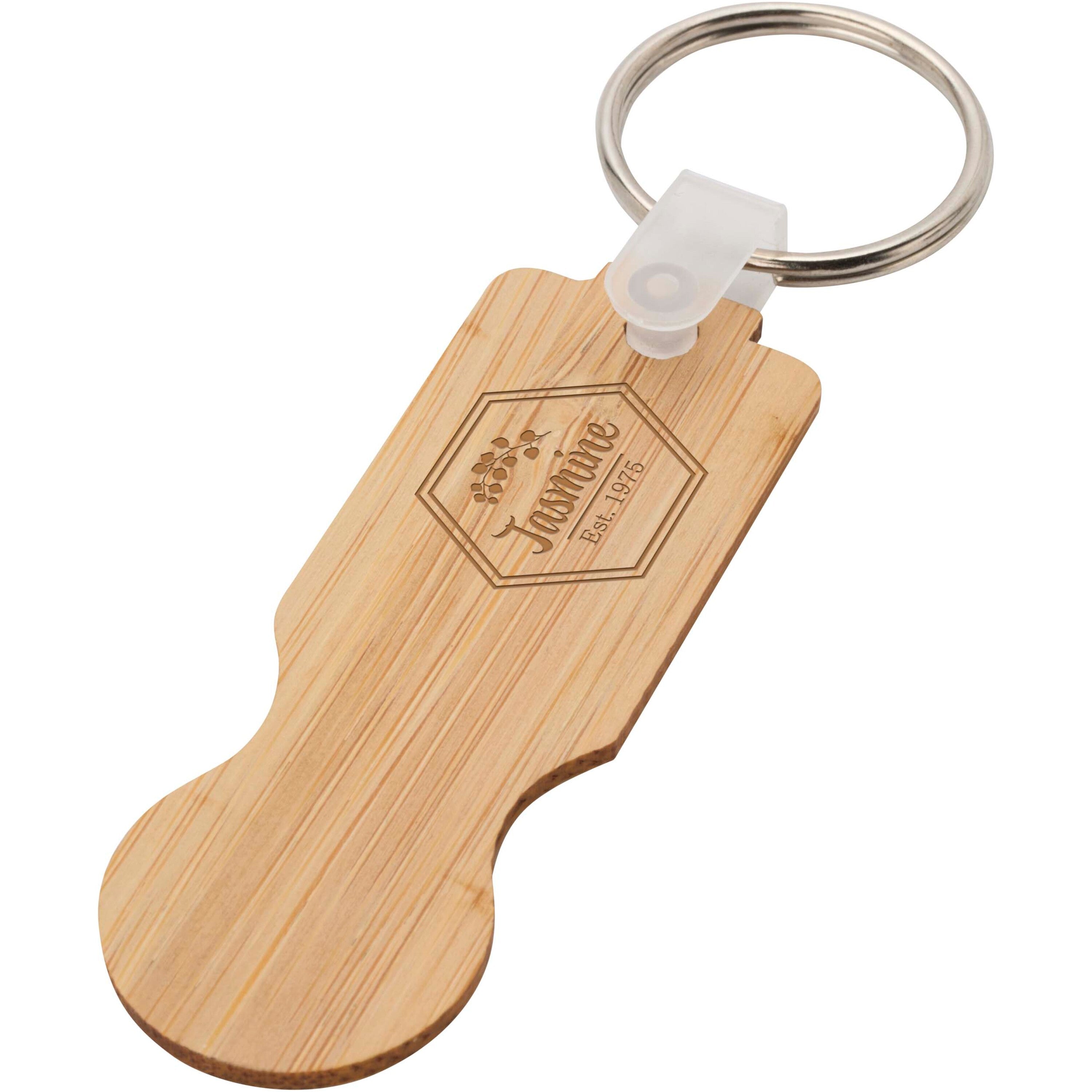 Ronan Bamboo Cart Keychain
